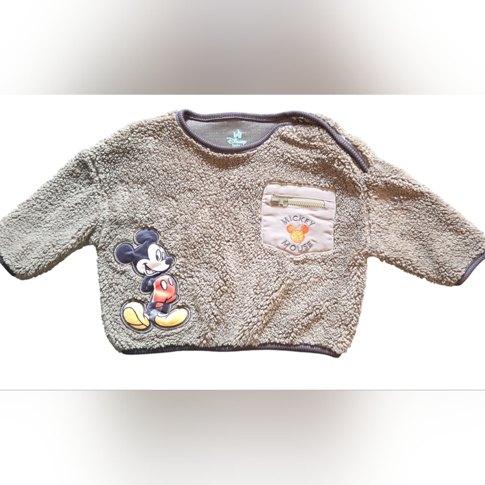 Disney Baby Fleece Sweatshirt with Mickey Mouse - Brown